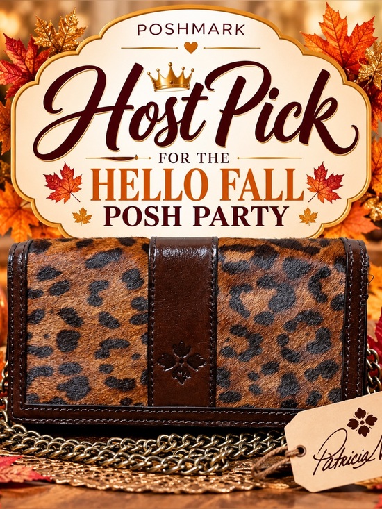 Patricia Nash Handbags - Patricia Nash Leopard Haircalf Leather Chain Crossbody Clutch